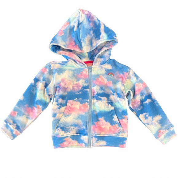 Terez Other - Terez Cotton Candy Cloud Oversized Hoodie Girls size 4 NWT